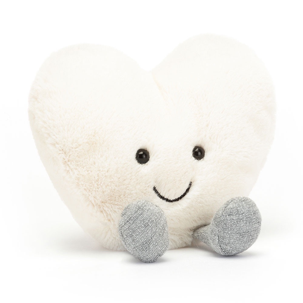 Jellycat Amuseables Small Cream Heart - Retired